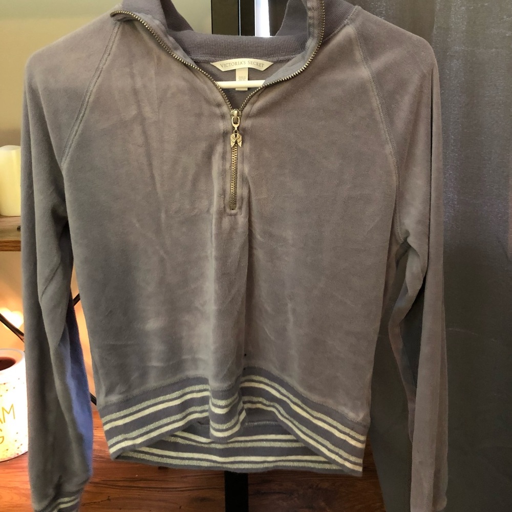Victoria secrets angel velour half zip